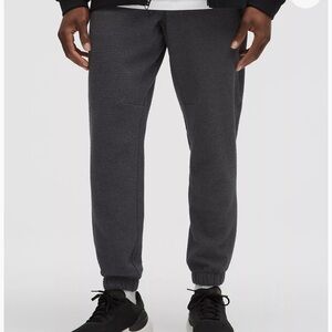 Men's Gray Lululemon Double-Knit Cotton Joggers